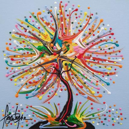 Peinture Désirs et nature par Fonteyne David | Tableau Figuratif Acrylique Minimaliste