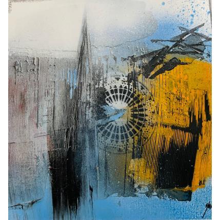 Peinture Vibrations - Cathédrale de Strasbourg par Horea | Tableau Figuratif Huile