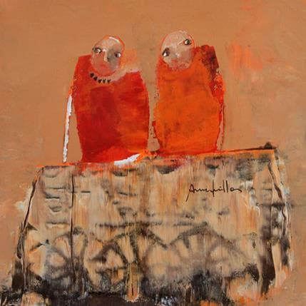 Painting Cariole by Guillon Anne | Painting Figurative Life style