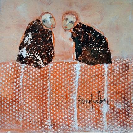 Peinture Connivence par Guillon Anne | Tableau Figuratif Scènes de vie