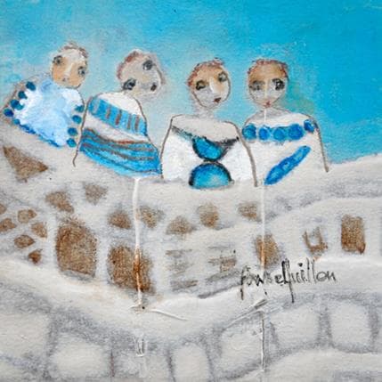 Painting Ondulation by Guillon Anne | Painting Figurative Life style