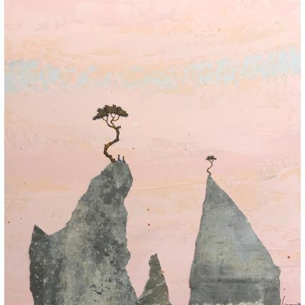 Peinture 4714 par Lemonnier  | Tableau Matiérisme Bois Paysages