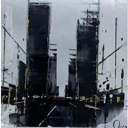 Peinture Take a trip par Rey Julien | Tableau Figuratif Acrylique noir & blanc