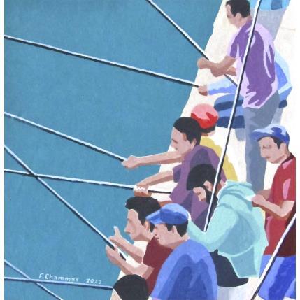 Peinture Fishing men par Chammas Fady | Tableau Figuratif