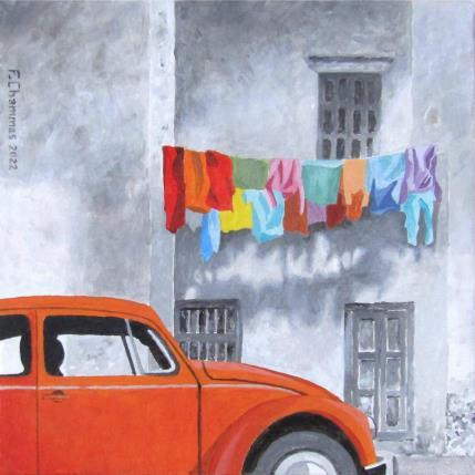 Peinture Orange Volkswagen par Chammas Fady | Tableau Figuratif