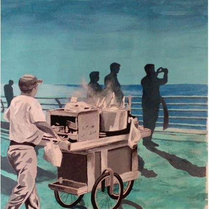 Peinture Corn seller par Chammas Fady | Tableau Figuratif