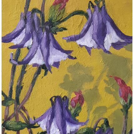 Peinture Aquilegia par Parisotto Alice | Tableau Figuratif Huile Nature