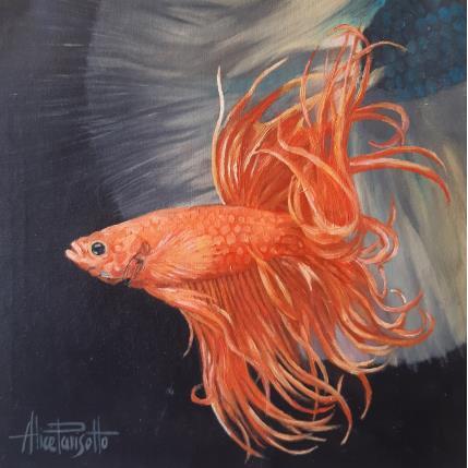 Peinture Le guerrier par Parisotto Alice | Tableau Figuratif Huile Animaux