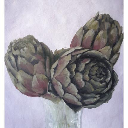 Peinture Bouquet par Parisotto Alice | Tableau Figuratif Huile Natures mortes