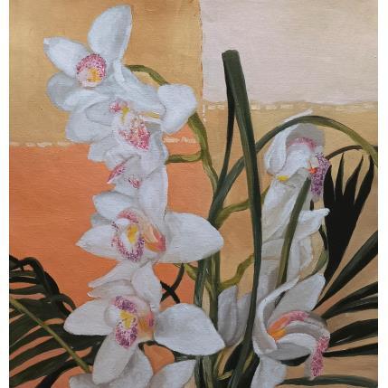 Peinture Orchidee par Parisotto Alice | Tableau Figuratif Huile Natures mortes
