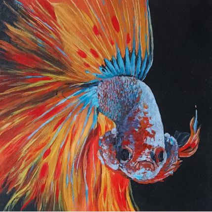 Peinture .Le challenger par Parisotto Alice | Tableau Figuratif Huile Marine, Natures mortes