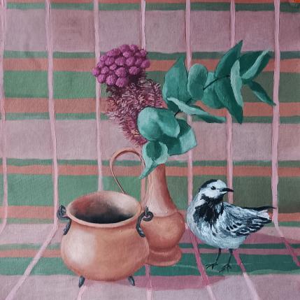 Peinture Danseuse Blanche par Parisotto Alice | Tableau Figuratif Huile Natures mortes