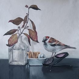 Pintura A moment in time por Parisotto Alice | Pintura Figurative Oil Still-life