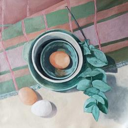 Pintura Un monde de possibilités por Parisotto Alice | Pintura Figurative Oil Still-life