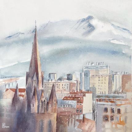 Peinture Roots of Grenoble par Lida Khomykova | Tableau  Aquarelle