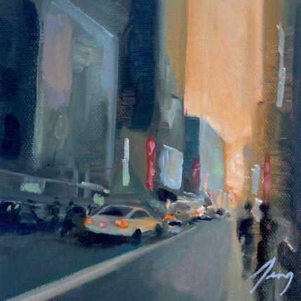 Peinture NY- 20h10 par Jung François | Tableau Figuratif Huile Urbain