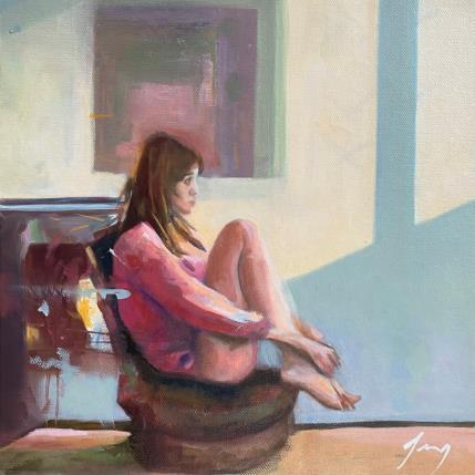 Peinture lumière du matin par Jung François | Tableau  Huile scènes de vie