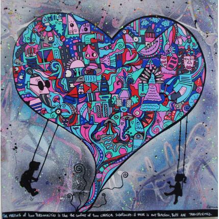 Peinture Chemical substance par Fanny | Tableau Art Singulier Bois