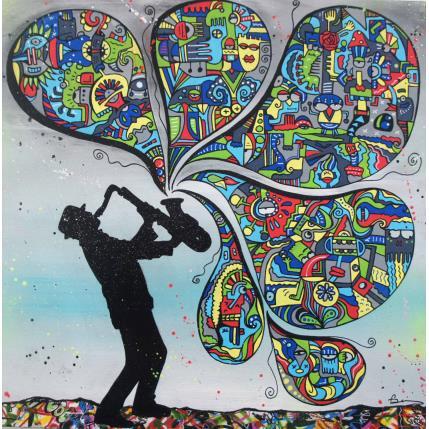 Peinture El Zikos par Fanny | Tableau Art Singulier Bois