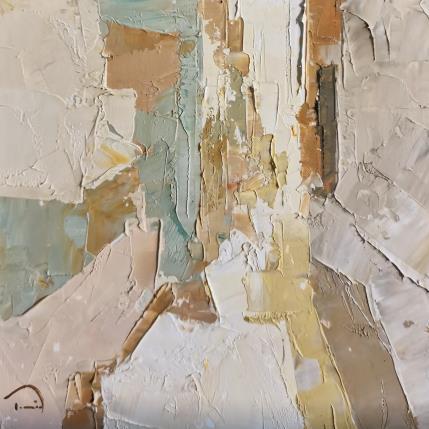 Peinture EL CARRER ESTRET par Tomàs | Tableau Abstrait Huile Urbain