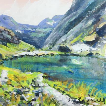 Pintura Lac du Crozet Belledonne por Lallemand Yves | Pintura Figurative Acrylic, Oil Landscapes