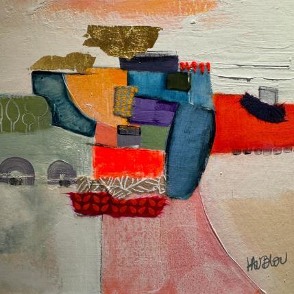 Peinture les trois arches par Lau Blou | Tableau Abstrait Acrylique