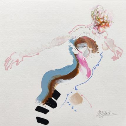 Gemälde Douceur du Zéphyr von Cressanne | Gemälde Figurativ Acryl Akt, Pop-Ikonen