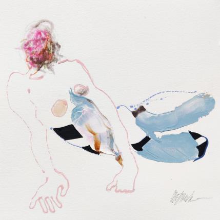 Peinture Le beau fixe ! par Cressanne | Tableau Figuratif Acrylique Nu