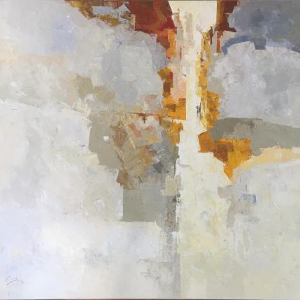 Peinture The quiet city par Tomàs | Tableau Abstrait Huile