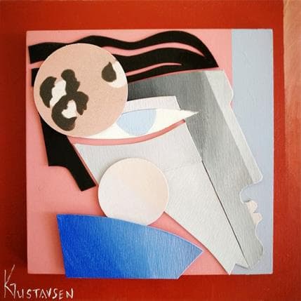 Peinture Man in blue par Gustavsen Karl | Tableau Figuratif Portraits