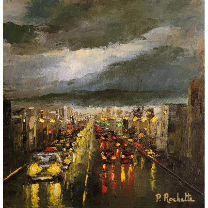 Peinture Orage par Rochette Patrice | Tableau Figuratif Huile Urbain