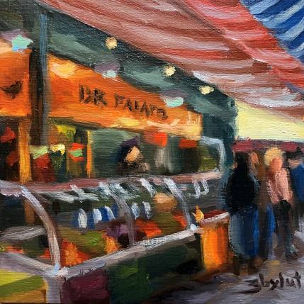 Peinture Marché par Zbylut Ludovic | Tableau Figuratif Huile Scènes de vie