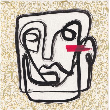 Peinture -Focus par Detovart | Tableau Figuratif Posca Portraits, Société, Urbain