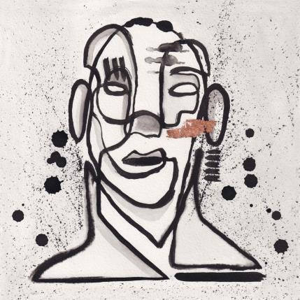 Peinture -splash par Detovart | Tableau Art Singulier Encre, Feuille d'or Portraits, Scènes de vie, Société