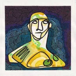 Peinture -Armonía par Detovart | Tableau Art Singulier Posca Scènes de vie, Société, Sport