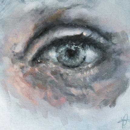 Peinture Eye étude N°5 par YG | Tableau Street Art Technique mixte Portraits