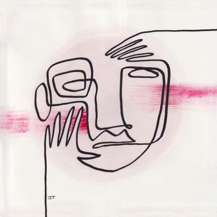 Peinture -Lejanía par Detovart | Tableau Art Singulier Acrylique Portraits, Scènes de vie, Société