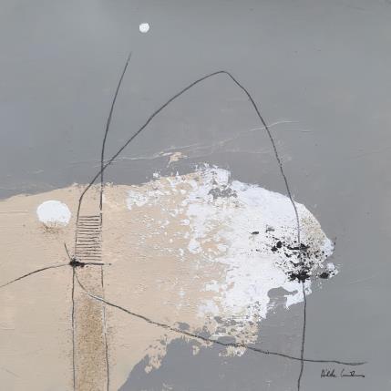 Peinture abstract gray B 34 par Wilms Hilde | Tableau Abstrait Carton, Collage Minimaliste