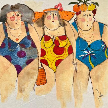 Peinture Celine Antoinette Julie par Colombo Cécile | Tableau Figuratif Acrylique, Pastel Portraits