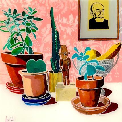 Peinture Les deux sages par Auriol Philippe | Tableau Figuratif Acrylique, Plexiglas, Posca Natures mortes