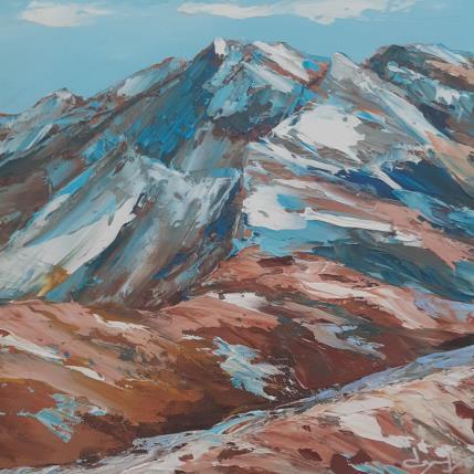 Peinture Sommets majestueux par Degabriel Véronique | Tableau Figuratif Huile Paysages