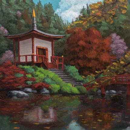 Peinture Invitation_A_Méditer_001 par Bichebois Manuel | Tableau Figuratif Huile Paysages