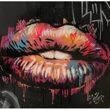 Pintura give me a kiss  por Sufyr | Pintura Street art Acrylic, Graffiti