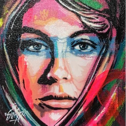 Pintura le regard d'exil la fille 2  por Sufyr | Pintura Street art Acrylic, Graffiti