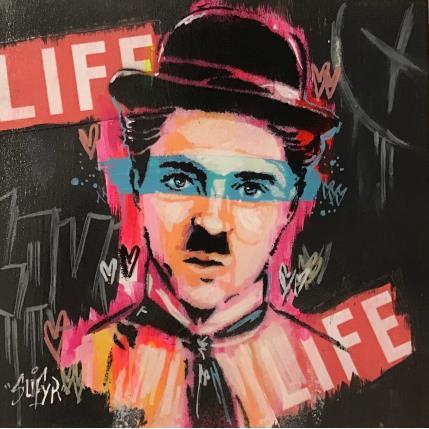 Peinture Chaplin Life  par Sufyr | Tableau Street Art Acrylique, Graffiti