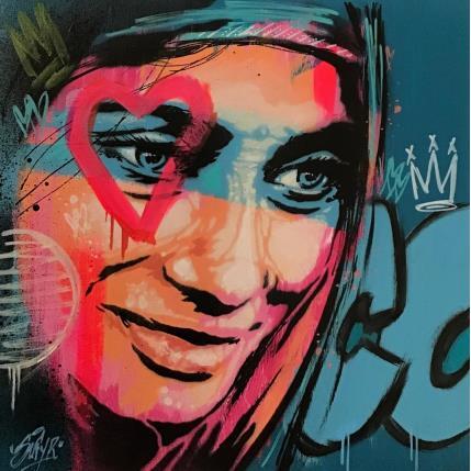 Peinture le regard d'exil  par Sufyr | Tableau Street Art Acrylique, Graffiti