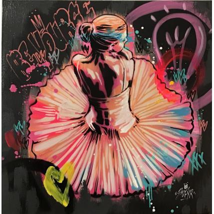 Peinture La danseuse assise  par Sufyr | Tableau Street Art Acrylique, Graffiti