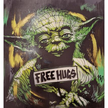 Peinture Star Wars Yoda  par Sufyr | Tableau Street Art Acrylique, Graffiti