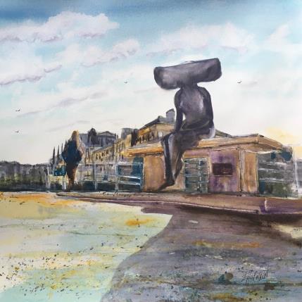 Peinture Troyes 149 Lili par Hoffmann Elisabeth | Tableau Figuratif Aquarelle Urbain