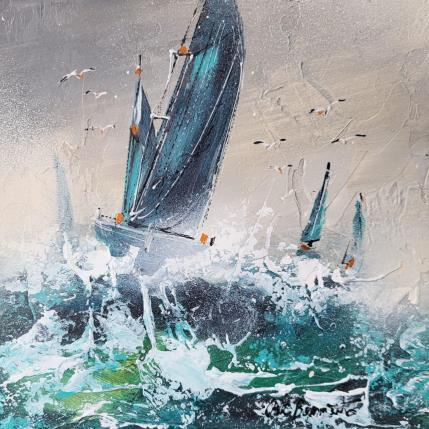 Peinture Faire Face par Ortis-Bommarito Nicole | Tableau Figuratif Acrylique Marine